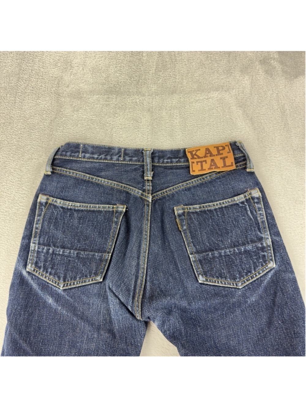 Kapital Men's Jeans Orange Selvedge Button Fly Size 29x28 100% Cotton - Picture 12 of 12